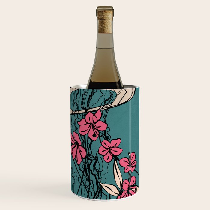 Floral Jellyfishes 1 Wine Chiller Gallery Image 3