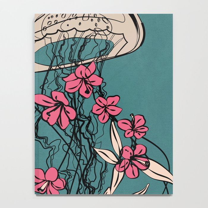 Floral Jellyfishes 1 Notebook Gallery Image 4