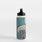 Floral Jellyfishes 1 Water Bottle Gallery Image 3