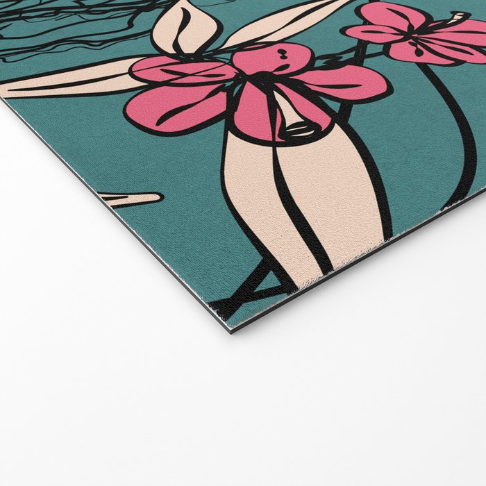 Floral Jellyfishes 1 Welcome Mat Gallery Image 2