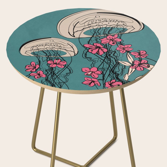 Floral Jellyfishes 1 Side Table Gallery Image 2