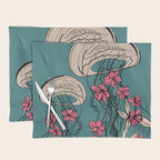 Floral Jellyfishes 1 Placemat Gallery Image 1