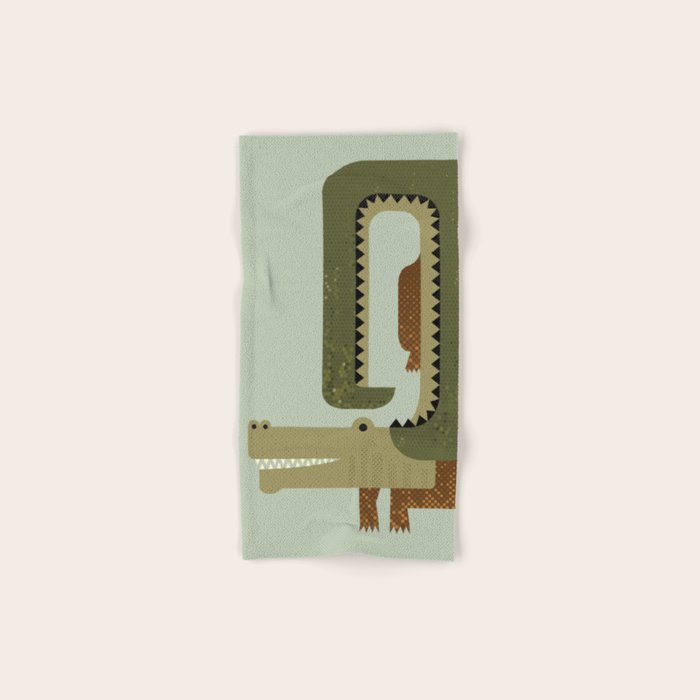 Whimsy Crocodile Bath Towel Gallery Image 1