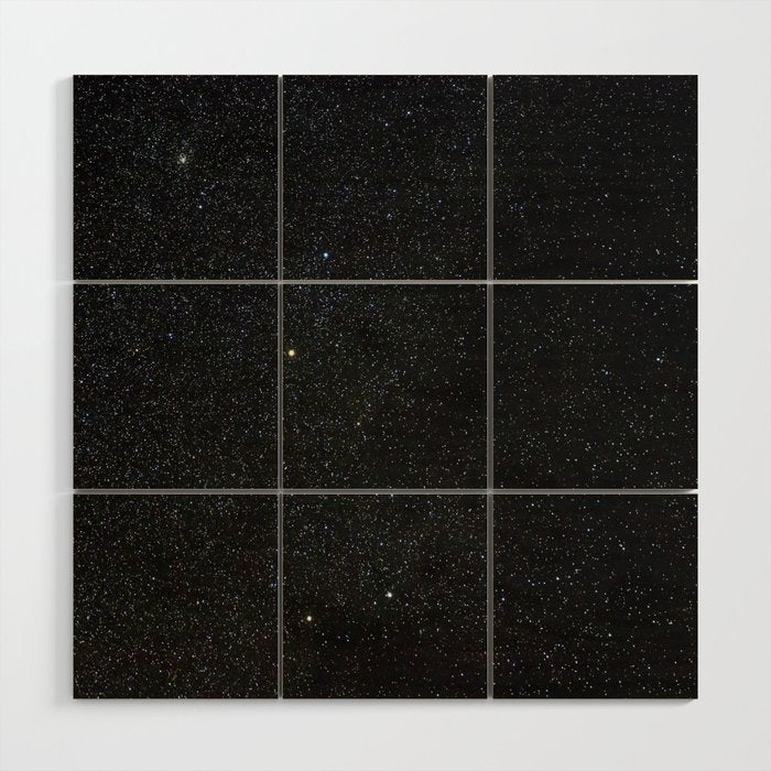 Sagitta Constellation in Real Night Sky, The Arrow Constellation Starry Sky Wood Wall Art Gallery Image 1