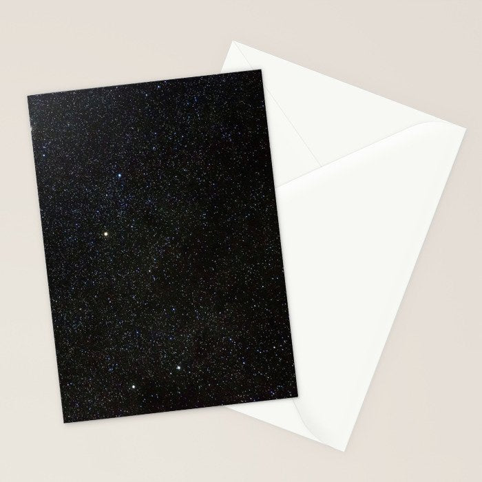 Sagitta Constellation in Real Night Sky, The Arrow Constellation Starry Sky Stationery Card Gallery Image 2