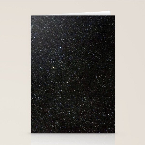 Sagitta Constellation in Real Night Sky, The Arrow Constellation Starry Sky Stationery Card Gallery Image 2