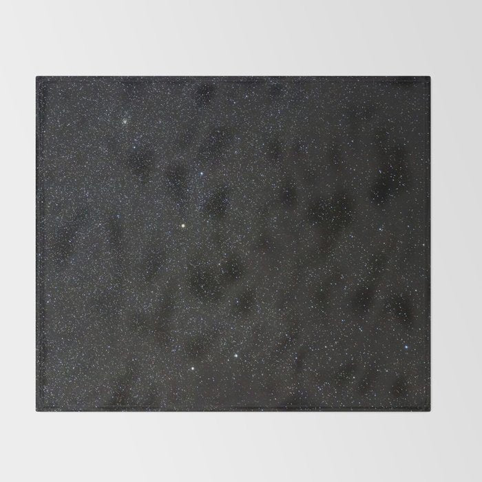 Sagitta Constellation in Real Night Sky, The Arrow Constellation Starry Sky Throw Blanket Gallery Image 2