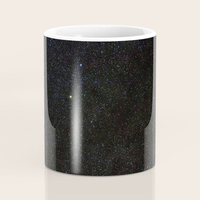 Sagitta Constellation in Real Night Sky, The Arrow Constellation Starry Sky Coffee Mug Gallery Image 4