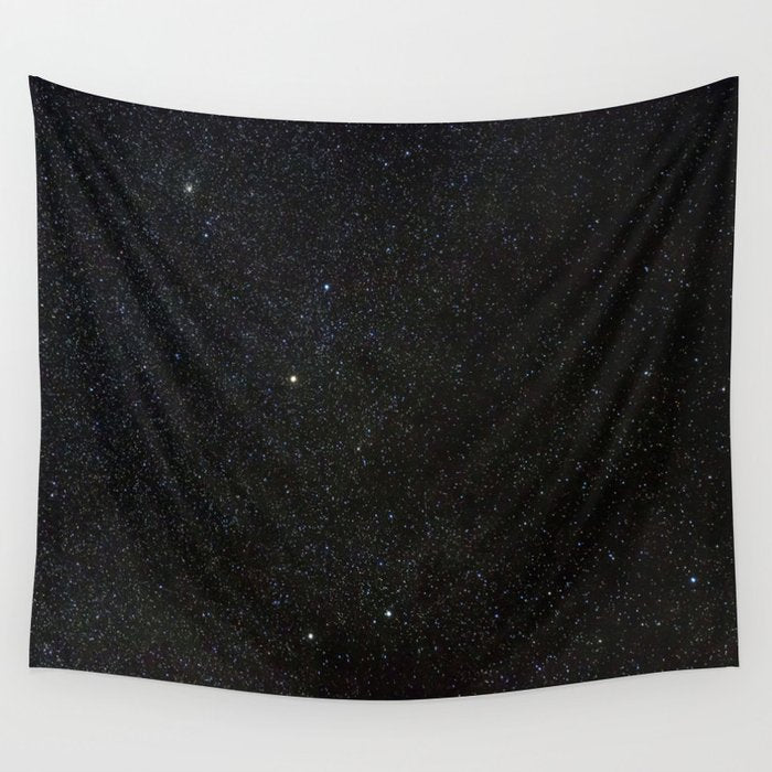 Sagitta Constellation in Real Night Sky, The Arrow Constellation Starry Sky Wall Tapestry Gallery Image 1