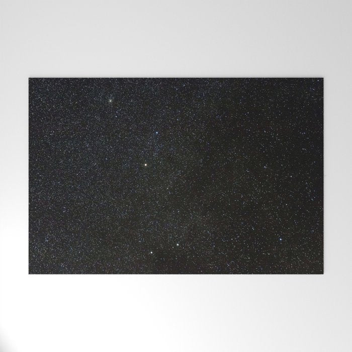 Sagitta Constellation in Real Night Sky, The Arrow Constellation Starry Sky Welcome Mat Gallery Image 1