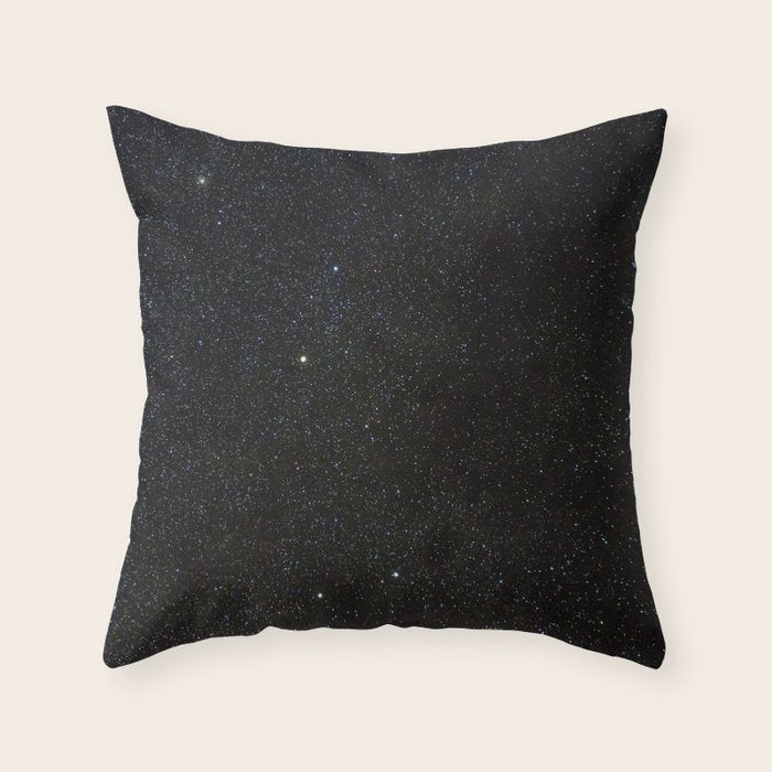Sagitta Constellation in Real Night Sky, The Arrow Constellation Starry Sky Throw Pillow Gallery Image 6