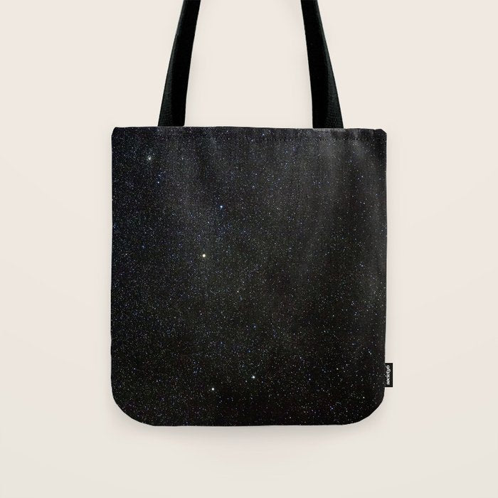 Sagitta Constellation in Real Night Sky, The Arrow Constellation Starry Sky Tote Bag Gallery Image 1
