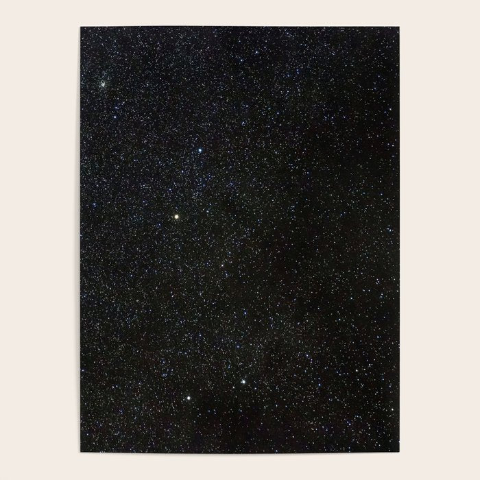 Sagitta Constellation in Real Night Sky, The Arrow Constellation Starry Sky Poster Gallery Image 4