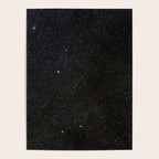 Sagitta Constellation in Real Night Sky, The Arrow Constellation Starry Sky Poster Gallery Image 4