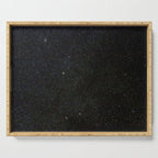 Sagitta Constellation in Real Night Sky, The Arrow Constellation Starry Sky Serving Tray Gallery Image 1