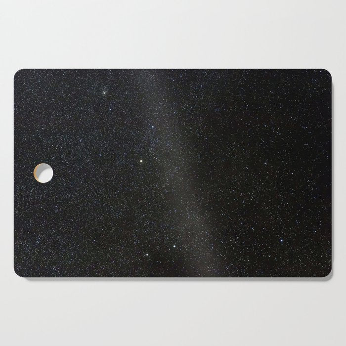 Sagitta Constellation in Real Night Sky, The Arrow Constellation Starry Sky Cutting Board Gallery Image 1