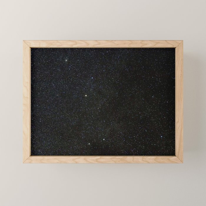 Sagitta Constellation in Real Night Sky, The Arrow Constellation Starry Sky Mini Art Print