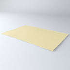 Fine Stripes Narrow Vertical Stripe Pattern in Butter Yellow and White Rug Gallery Image 3
