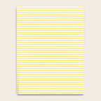 Fine Stripes Narrow Vertical Stripe Pattern in Butter Yellow and White Notebook Gallery Image 4