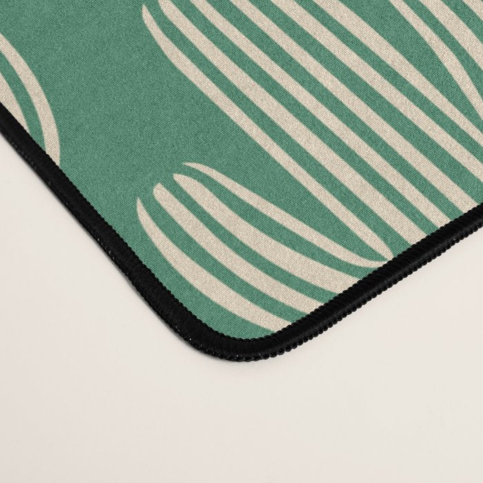 Retro green cactus plant pattern Desk Mat Gallery Image 4