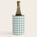 Clovers XXXI Sage Green Botanical Pattern Wine Chiller Gallery Image 3