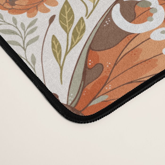William Morris Inspired Monarch Butterfly Pattern Desk Mat Gallery Image 4