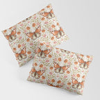 William Morris Inspired Monarch Butterfly Pattern Pillow Sham Gallery Image 3