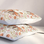 William Morris Inspired Monarch Butterfly Pattern Pillow Sham Gallery Image 3