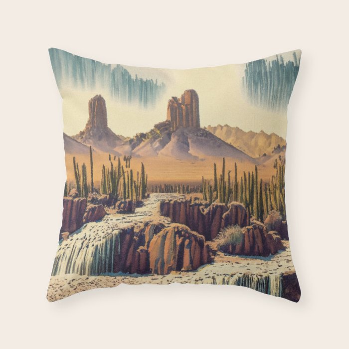 Desert Waters Throw Pillow Gallery Image 1