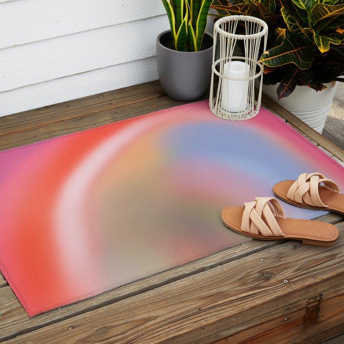 Colourful sunset  Outdoor Rug Gallery Image 2