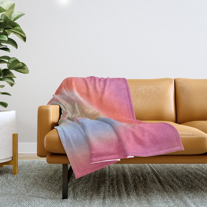 Colourful sunset  Throw Blanket Gallery Image 1