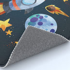Space rocket with quote Rug Gallery Image 4