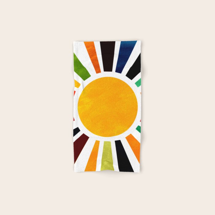 Sun Retro Art Towels Gallery Image 1