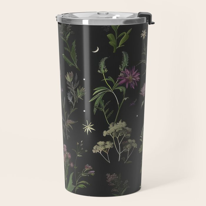 Full Moon Forest - Nighttime Botanical Garden Travel Mug Gallery Image 2