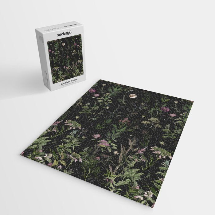 Full Moon Forest - Nighttime Botanical Garden Jigsaw Puzzle Gallery Image 2