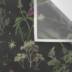 Full Moon Forest - Nighttime Botanical Garden Wall Tapestry Gallery Image 3