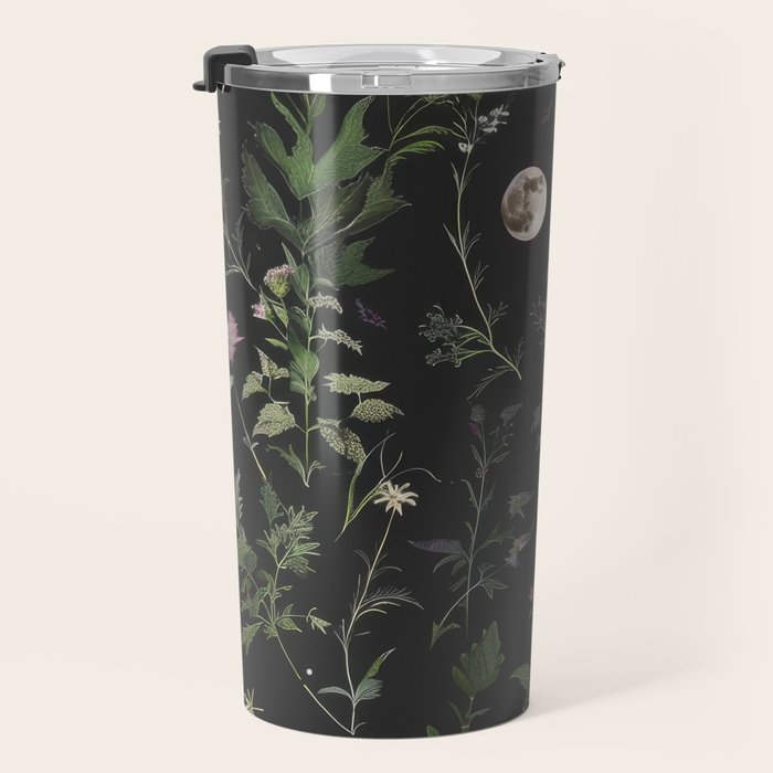 Full Moon Forest - Nighttime Botanical Garden Travel Mug Gallery Image 3