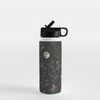 Full Moon Forest - Nighttime Botanical Garden Water Bottle Gallery Image 1