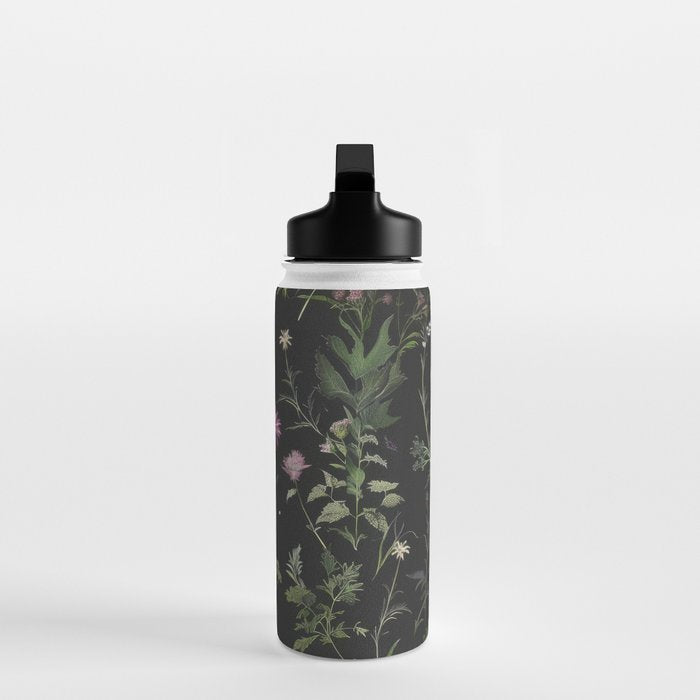 Full Moon Forest - Nighttime Botanical Garden Water Bottle Gallery Image 3