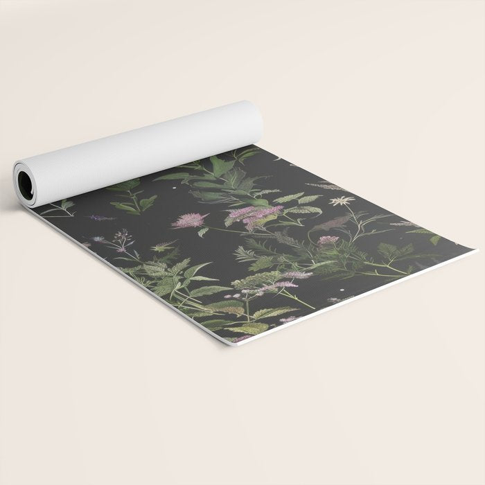Full Moon Forest - Nighttime Botanical Garden Yoga Mat Gallery Image 2