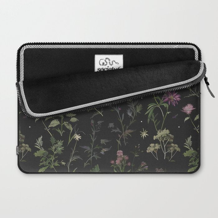 Full Moon Forest - Nighttime Botanical Garden Laptop Sleeve Gallery Image 2