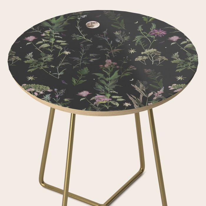 Full Moon Forest - Nighttime Botanical Garden Side Table Gallery Image 2