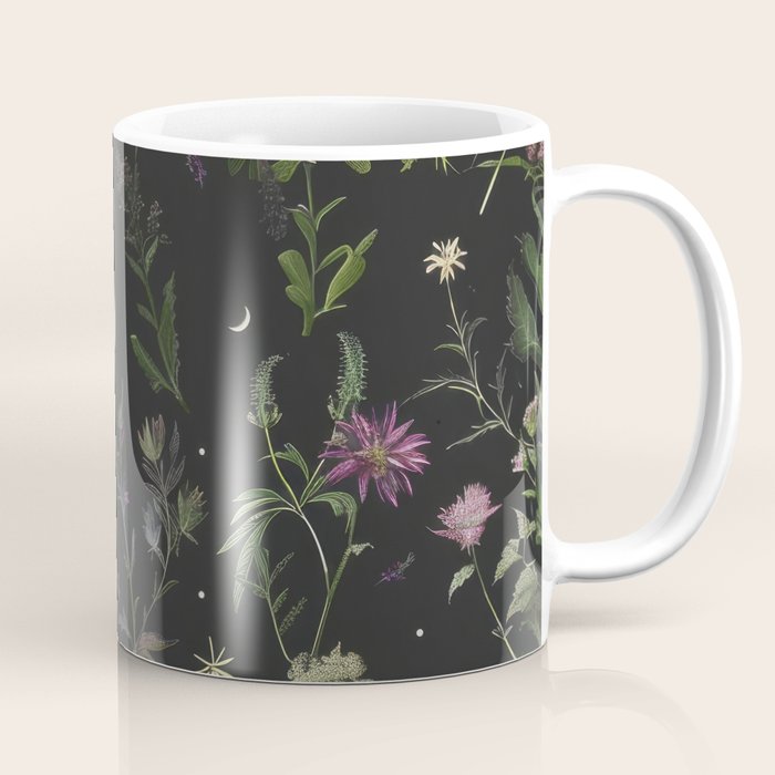 Full Moon Forest - Nighttime Botanical Garden Coffee Mug Gallery Image 1