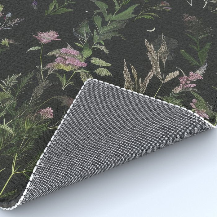 Full Moon Forest - Nighttime Botanical Garden Rug Gallery Image 4