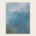Keep Going - Abstract Painting, Gray Blue Navy Green Nature Mountain Hiking Print, Modern Wall Art Notebook Gallery Image 4