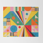 Colorful Happy Dancing Throw Blanket Gallery Image 2
