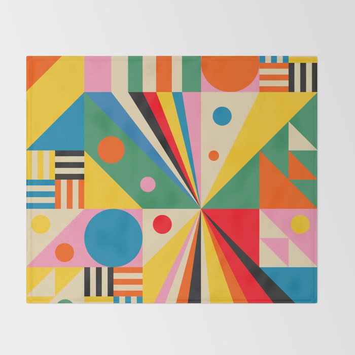 Colorful Happy Dancing Throw Blanket Gallery Image 2