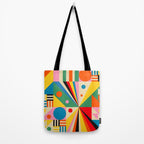 Colorful Happy Dancing Tote Bag Gallery Image 2