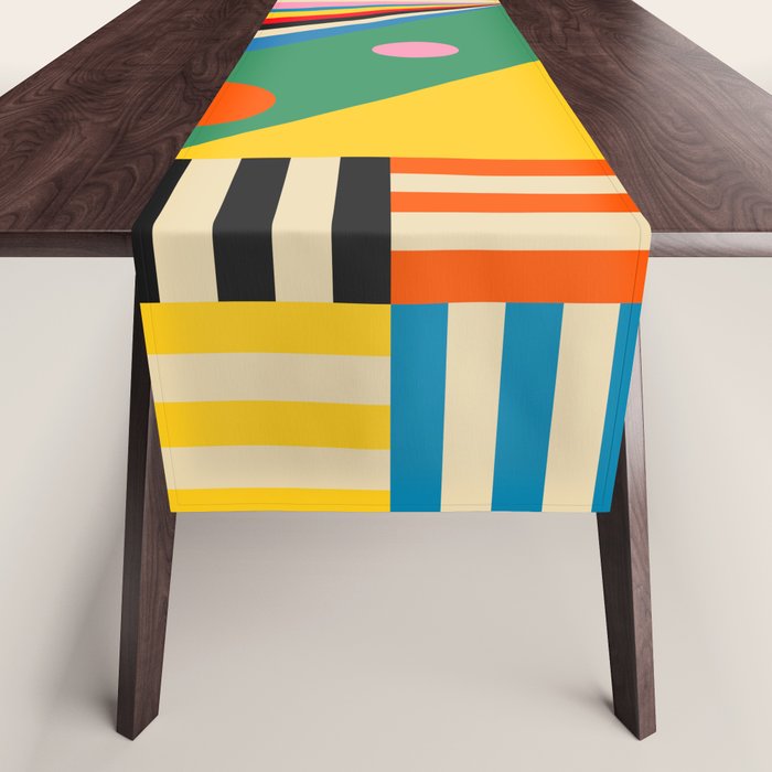 Colorful Happy Dancing Table Runner Gallery Image 1