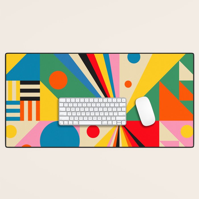 Colorful Happy Dancing Desk Mat Gallery Image 1
